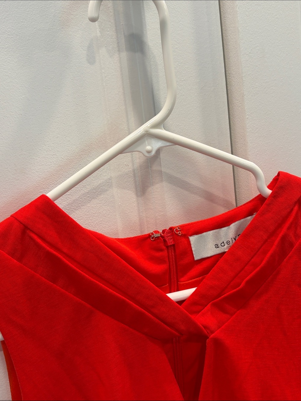 Anthropology Adelyn Rae Classic Red Sleeveless Wrap-Front Dress - Picture 3 of 6